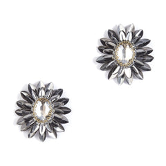 Deepa Gurnani Ekta Earrings - Gun