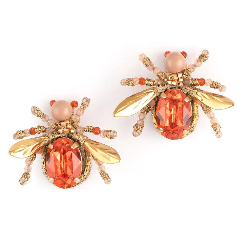 Deepa Gurnani Firefly Earrings Rose