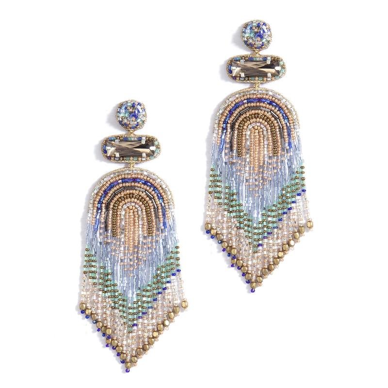 Deepa Gurnani Ishani Earrings in Blue