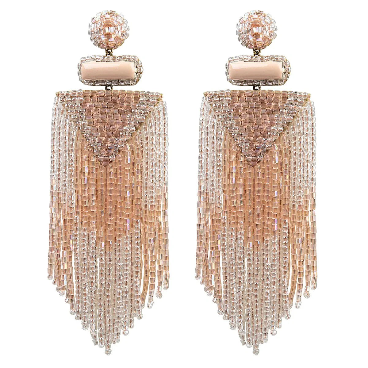Deepa Gurnani Jody Earrings in Peach