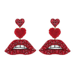Deepa Gurnani Lips Earrings