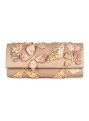 Deepa Monarch Clutch in Beige