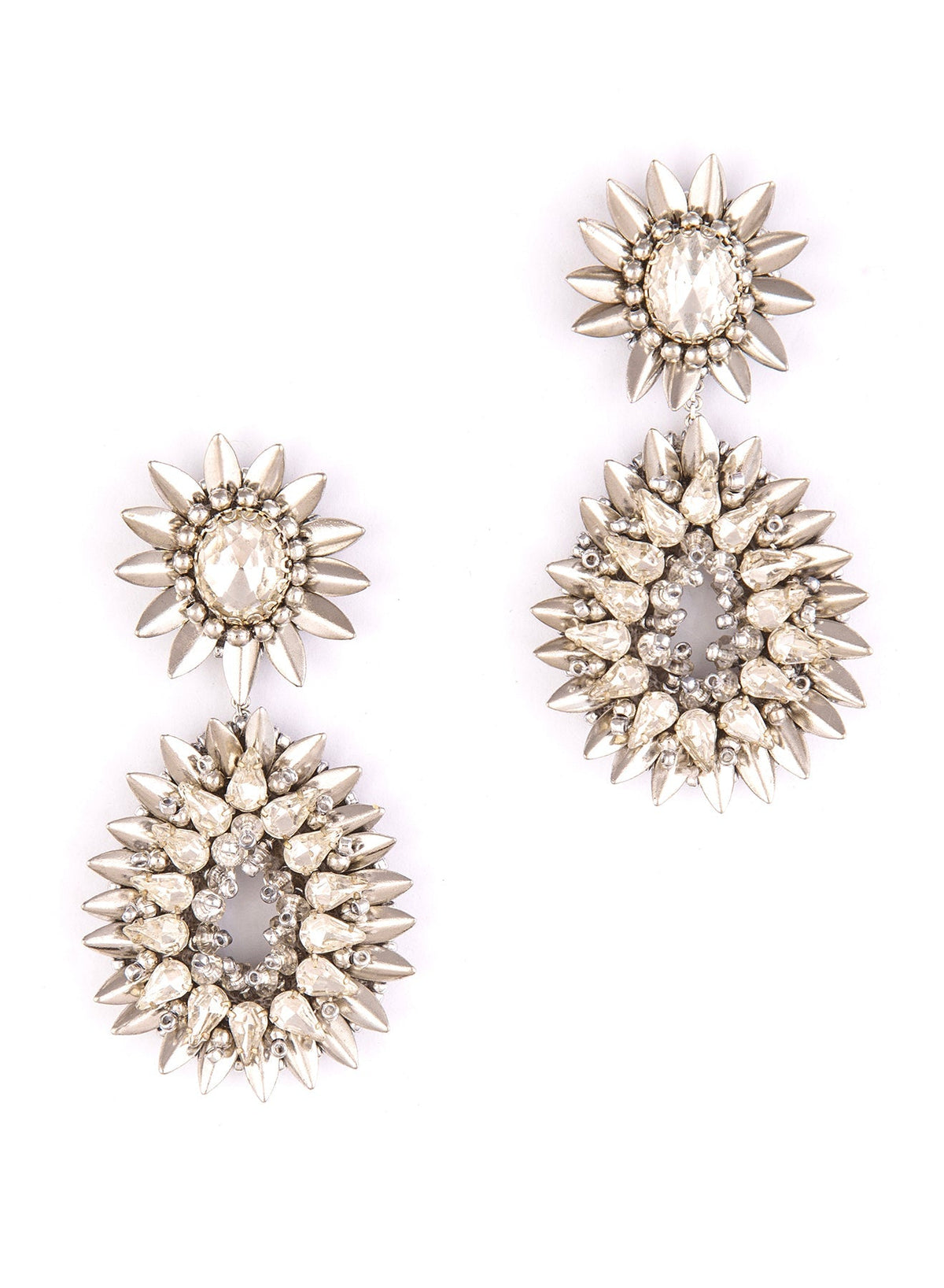 Deepa Pia Earrings in Silver