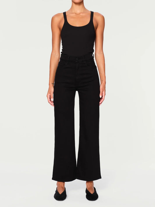 DL1961 Hepburn Vintage Wide Leg in Jet Black