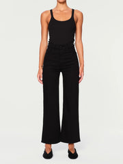 DL1961 Hepburn Vintage Wide Leg in Jet Black