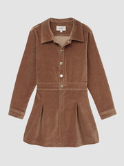DL1961 Kids Manning Dress in Teakwood