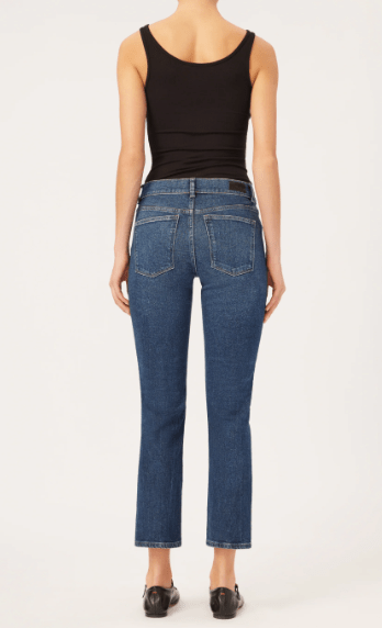 DL1961 Mila Mid Rise Cigarette in Palmwood