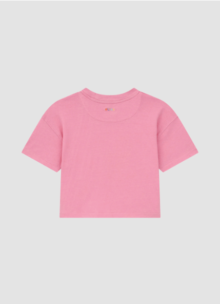 DL1971 Kids Short Sleeve Tee in Flamingo