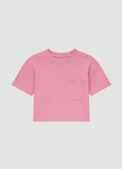 DL1971 Kids Short Sleeve Tee in Flamingo