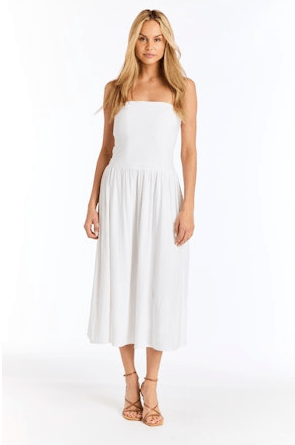 Drew Ace Dress in Ivory