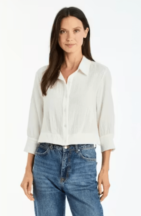 Drew Tamie Top in Ivory