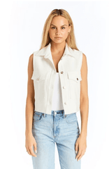 Drew Tristian Vest in White