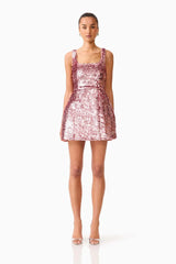 Elliatt Alissa Tulip Mini Dress in Pink