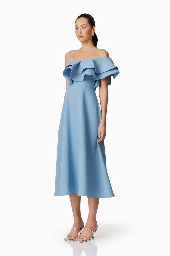 Elliatt Celia Midi Dress in Skyblue