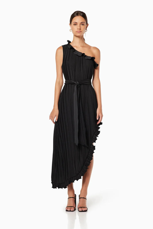 Elliatt Italianate Midi Dress in Black
