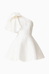 Elliatt Saffron Asymmetrical Mini Dress in White