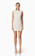 Elliatt Scarlett Mini Shift Dress in Cream