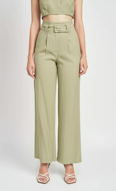 En Saison Juliette Pants in Sage