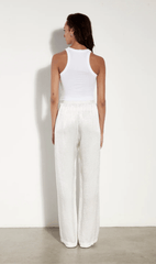 Enza Costa Bold Sheath Tank in White