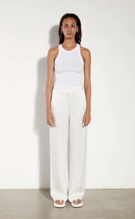 Enza Costa Bold Sheath Tank in White