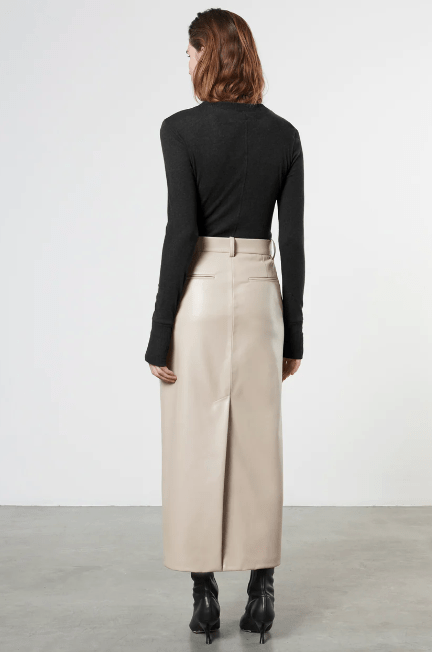 Enza Costa Cashmere Easy Cuffed Crew in Black