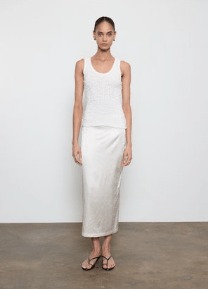 Enza Costa Dimension Tank in Off White