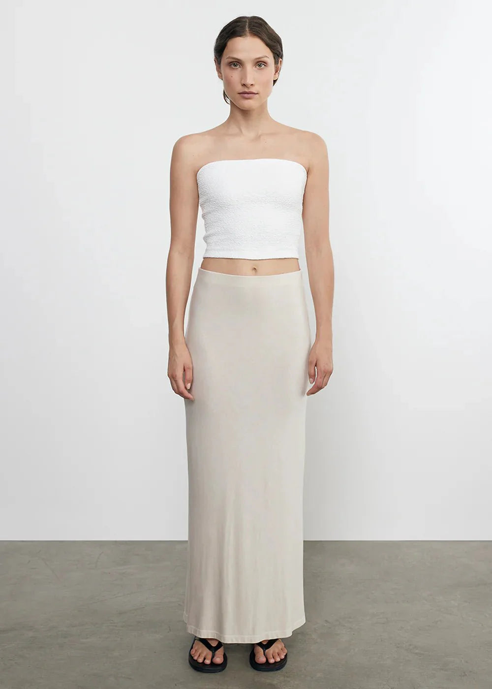 Enza Costa Silk Knit Bias Skirt