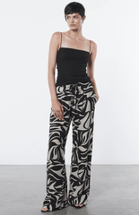 Enza Costa Strappy Tank in Black