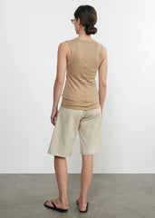 Enza Costa Supima Cotton Essential Sleeveless U Tank