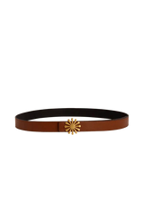 Esthera Reversible Belt in Caramel Black