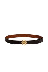 Esthera Reversible Belt in Caramel Black