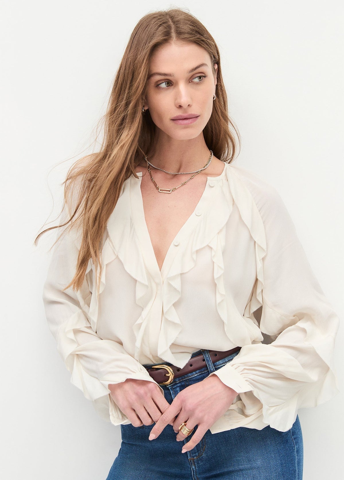 Favorite Daughter The Because Of You Top in Ivory