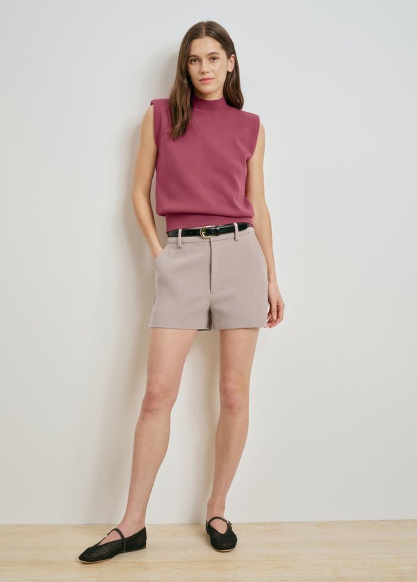 Favorite Daughter The Favorite Mini Short in Soft Taupe
