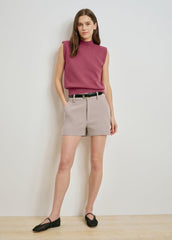 Favorite Daughter The Favorite Mini Short in Soft Taupe