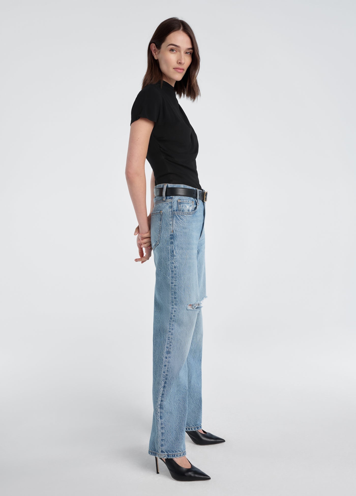 Favorite Daughter The Graceful Top in Black