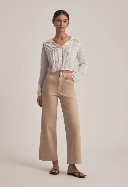 Favorite Daughter The Mischa Wide Leg in French Oak