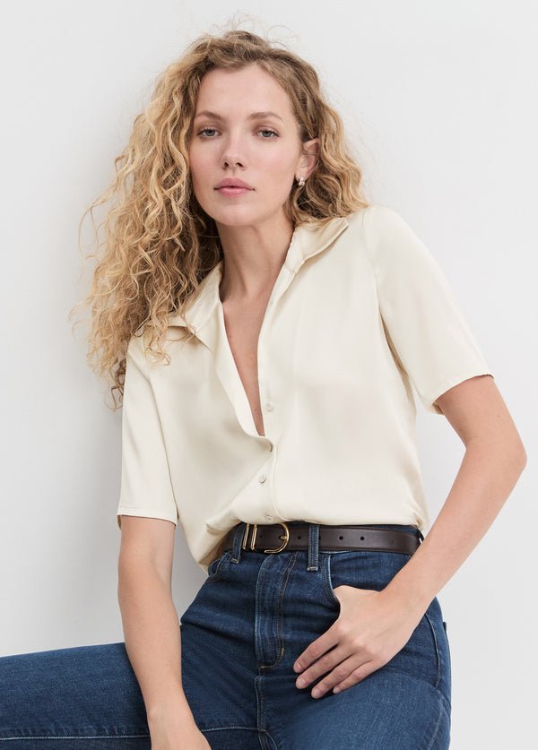 Favorite Daughter The Sunny Shirt in Ivory