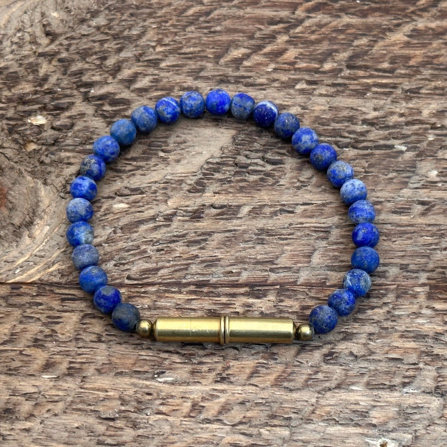 Flint Beaded Single Bracelet: Tiger Eye / Large