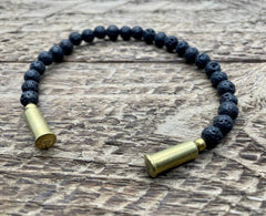 Flint Beaded Single Bracelet: Tiger Eye / Large