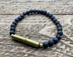 Flint Beaded Single Bracelet: Tiger Eye / Large