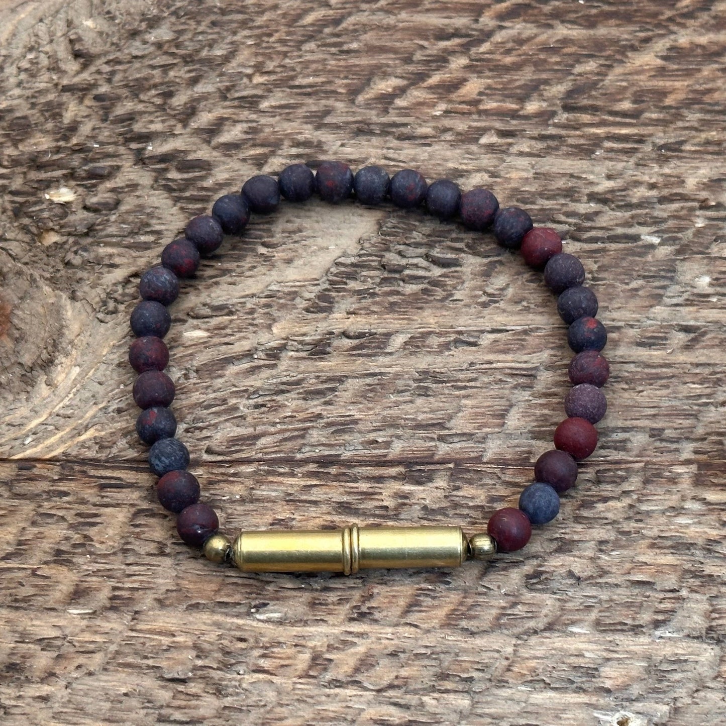 Flint Beaded Single Bracelet: Tiger Eye / Large