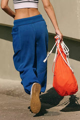 FP Movement Making It Joggers in Black Grape