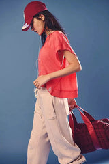 FP Movement My Time Layer Tee in Hibiscus