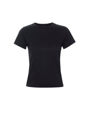 Frame Fitted Crew Tee in Black