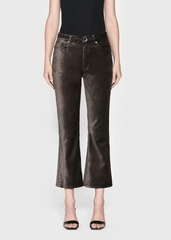 Frame Le Crop Mini Boot Velvet in Comet Velvet