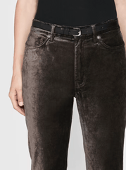 Frame Le Crop Mini Boot Velvet in Comet Velvet