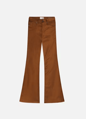 Frame Le High Flare Velvet in Bronze Velvet