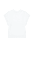 Frame The Crochet Muscle Tee in White