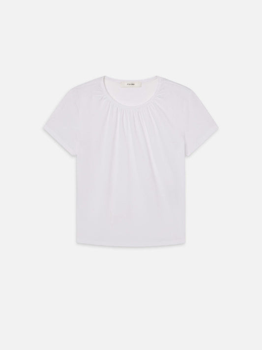 Frame The Gathered Tee in White
