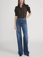Frame The Gillian Top in Americano Multi